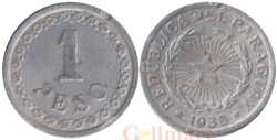Парагвай. 1 песо 1938 год. Герб.