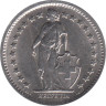  Швейцария. 1/2 франка 1969 год. Гельвеция. (В) 