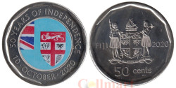 Фиджи. 50 центов 2020 год. 50 лет независимости.