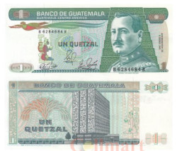 Бона. Гватемала 1 кетсаль 1989 год. Хосе Пинто. (Пресс)