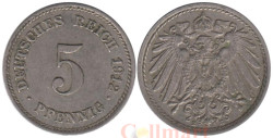 Германская империя. 5 пфеннигов 1912 год. (E)