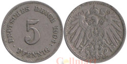 Германская империя. 5 пфеннигов 1904 год. (E)