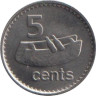  Фиджи. 5 центов 2010 год. Лали (щелевой барабан). 