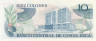  Бона. Коста-Рика 10 колонов 1982 год. Родриго Фацио Бренес. (XF+) 