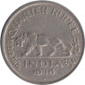  Индия (Британская). 1/4 рупии 1946 год. Тигр. (♦ - Бомбей)  