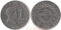 Филиппины. 1 песо 2001 год.