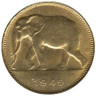  Бельгийское Конго. 1 франк 1949 год. Слон. 