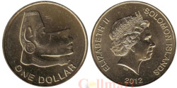 Соломоновы острова. 1 доллар 2012 год. Морское божество Нусу.