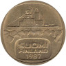  Финляндия. 5 марок 1987 год. Ледокол Урхо. (М) 