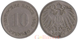 Германская империя. 10 пфеннигов 1900 год. (G)