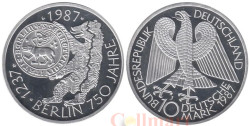 Германия (ФРГ). 10 марок 1987 год. 750 лет городу Берлин.