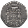  Ямайка. 1 доллар 1995 год. Александр Бустаманте - национальный герой. 