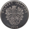  Кирибати. Острова Гилберта. 1 доллар 2014 год. Парусник Индевор. 