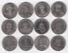  Польша. Набор монет 1979-1989 год. Польские короли. (12 штук) 