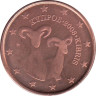  Кипр. 1 евроцент 2008 год. Муфлоны. 