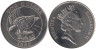  Бермудские острова. 1 доллар 1986 год. 25 лет Всемирному фонду дикой природы. 