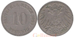 Германская империя. 10 пфеннигов 1893 год. (G)