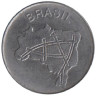  Бразилия. 10 крузейро 1983 год. Карта Бразилии. 