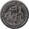 Фолклендские острова. 1 крона 2007 год. 25 лет Освобождению - Солдаты. 