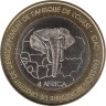  Западная Африка. Гвинея-Бисау. 6000 франков КФА (4 африка) 2004 год. Газель. 