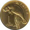  Гайана. 1 цент 1976 год. Ламантин. (герб на аверсе) 