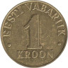  Эстония. 1 крона 2000 год. 