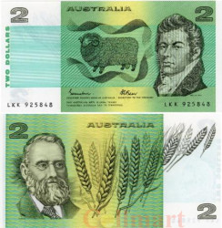 Бона. Австралия 2 доллара 1985 год. Джон Макартур. Уильям Фаррер. (Пресс)