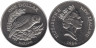  Новая Зеландия. 1 доллар 1986 год. Попугай Какапо (совиный попугай). 