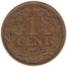  Кюрасао. 1 цент 1947 год. Герб. 