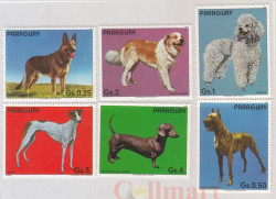 Набор марок. Парагвай. Собаки 2. 6 марок.