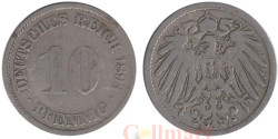Германская империя. 10 пфеннигов 1893 год. (A)