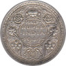  Индия (Британская). 1/2 рупии 1944 год. Георг VI. (• - Бомбей) 