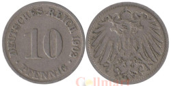 Германская империя. 10 пфеннигов 1902 год. (D)