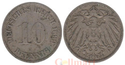 Германская империя. 10 пфеннигов 1899 год. (F)