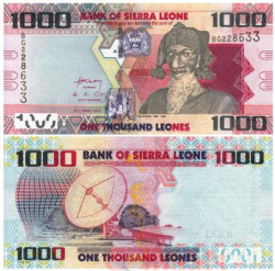Бона. Сьерра-Леоне 1000 леоне 2010 год. Правитель Сьерра-Леоне Бай Буре. (Пресс)