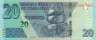  Бона. Зимбабве 20 долларов 2020 год. Водопад Виктория. (Пресс) 