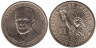  США. 1 доллар 2015 год. 34-й президент Дуайт Эйзенхауэр (1953–1961). (P) 