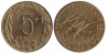  Центральная Африка (BEAC). 5 франков 1998 год. Антилопы. 