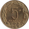  Центральная Африка (BEAC). 5 франков 1998 год. Антилопы. 
