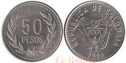 Колумбия. 50 песо 2005 год.