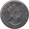  Каймановы острова. 25 центов 1996 год. Парусник. 