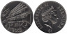  Бермудские острова. 1 доллар 2002 год. 50 лет правлению Королевы Елизаветы II. 