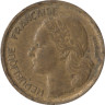  Франция. 10 франков 1952 год. Тип Жиро. Галльский петух. (без отметки монетного двора) 