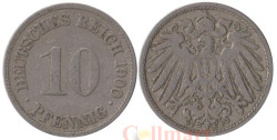 Германская империя. 10 пфеннигов 1900 год. (F)
