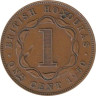  Британский Гондурас. 1 цент 1950 год. Георг VI. 