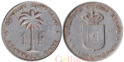 Руанда-Урунди. 1 франк 1957 год.