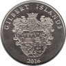  Кирибати. Острова Гилберта. 1 доллар 2016 год. Парусник Нина. 