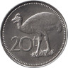  Папуа-Новая Гвинея. 20 тойя 2005 год. Шлемоносный казуар. 