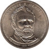  США. 1 доллар 2011 год. 18-й президент Улисс Грант (1869-1877). (D) 