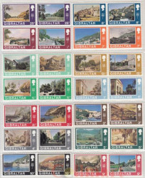 Набор марок. Гибралтар. Виды Гибралтара (1970- начало 19 века н.э.). 32 марки.